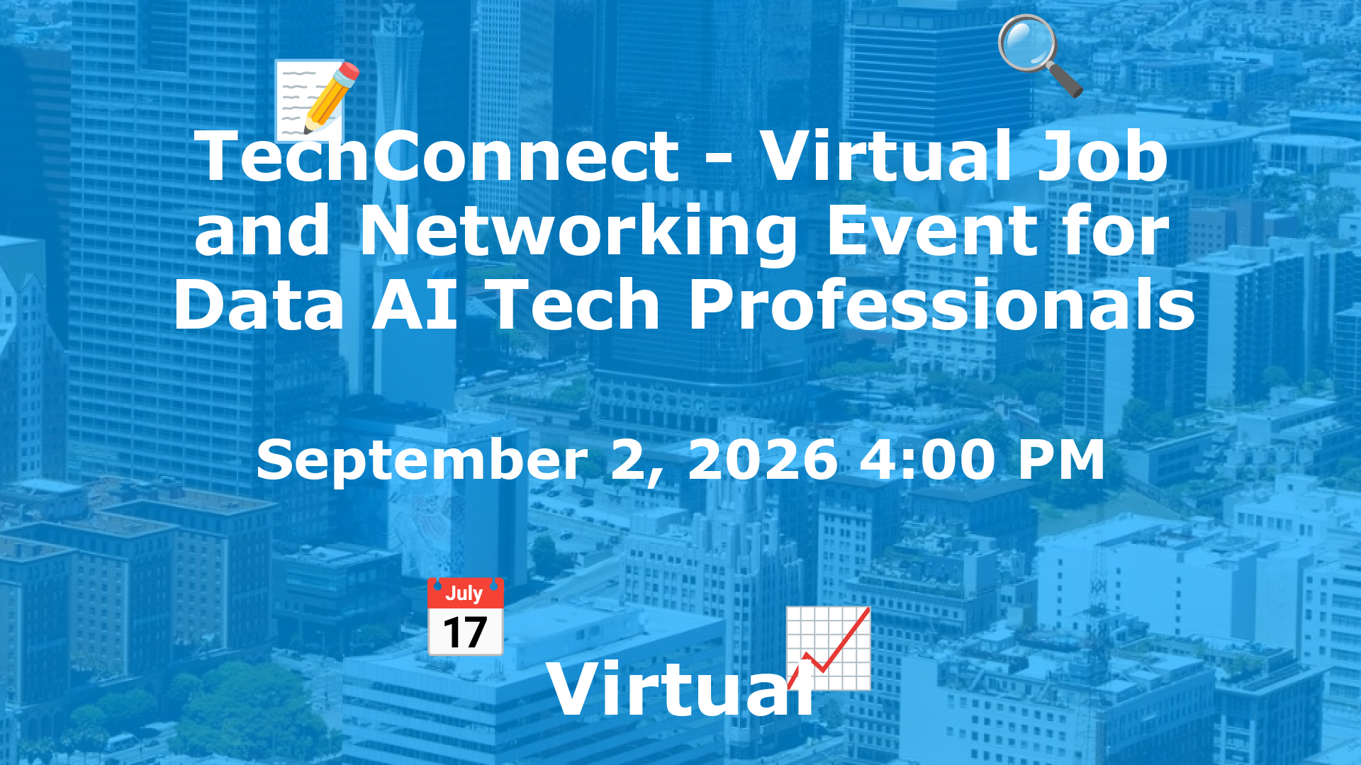 TechConnect - Virtual Job and Networking Event for Data AI Tech Professionals event image